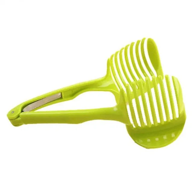 Stainless Steel Onion Holder & Slicer Guide – Multipurpose Vegetable Cutting Tool