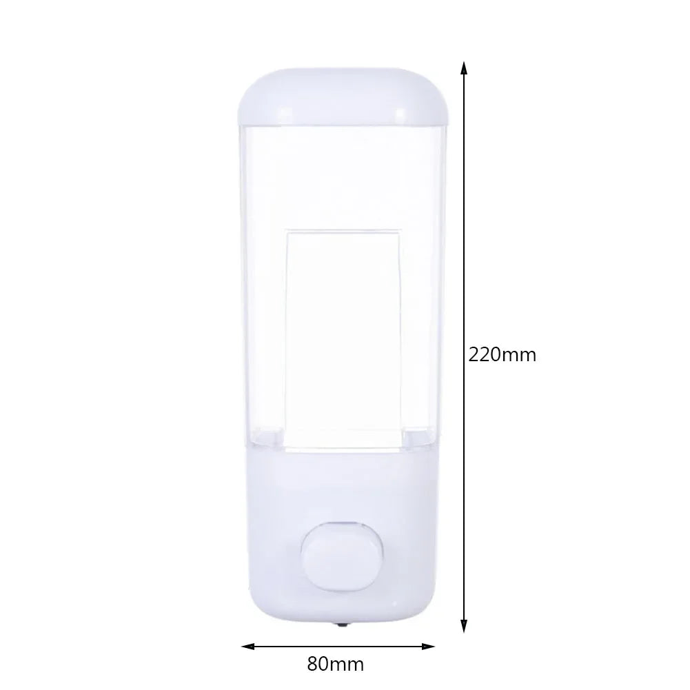 500ml Wall-Mounted Soap Dispenser – ABS Shower Shampoo & Lotion Container for Bathroom & Hotel Use