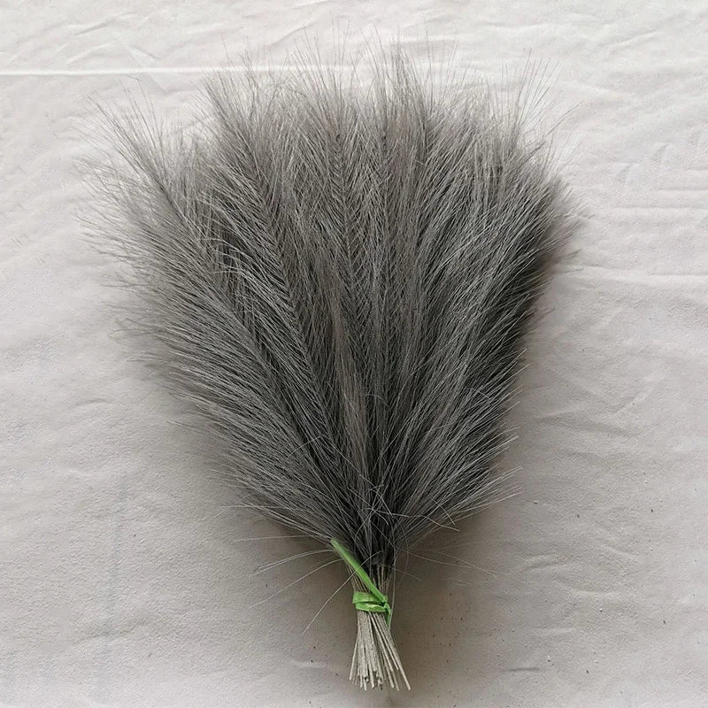 Artificial Pampas Grass Bouquet โ 10PCS Boho Reed Stems for Home Decor, Wedding & DIY Arrangements