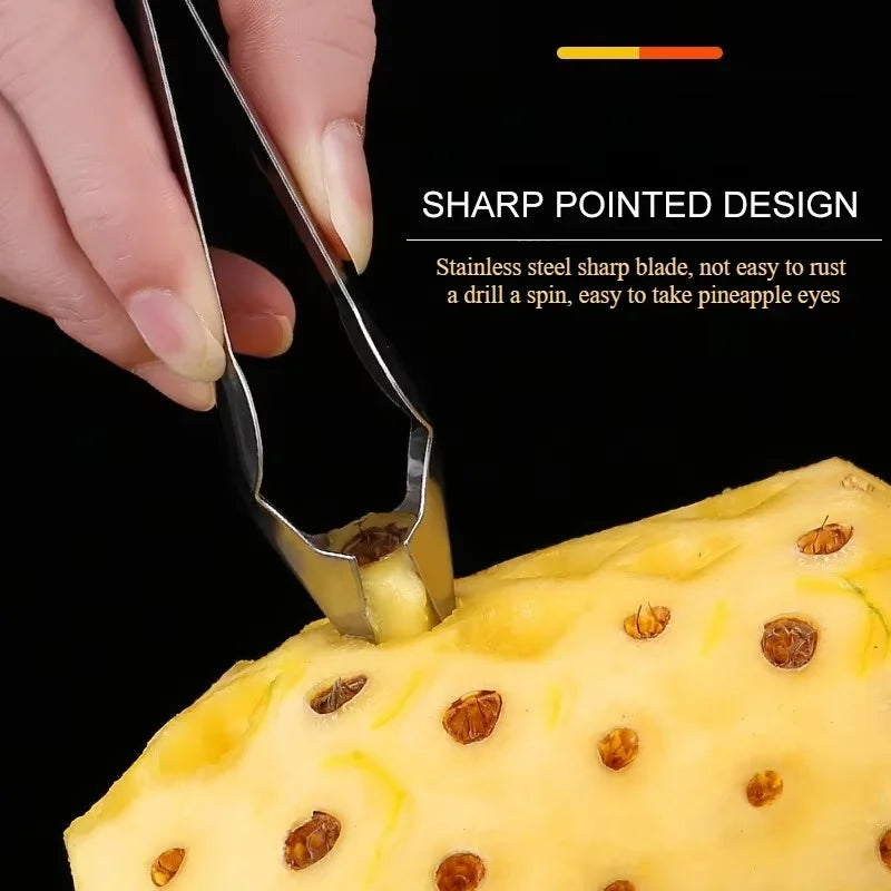 Stainless Steel Fruit Tool Set – Strawberry Huller & Pineapple Corer Slicer for Easy Prep