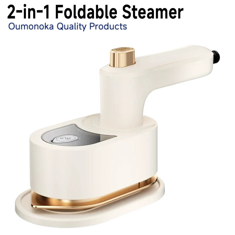 2-in-1 Handheld Garment Steamer & Iron – Portable Travel Ironing Machine for Clothes