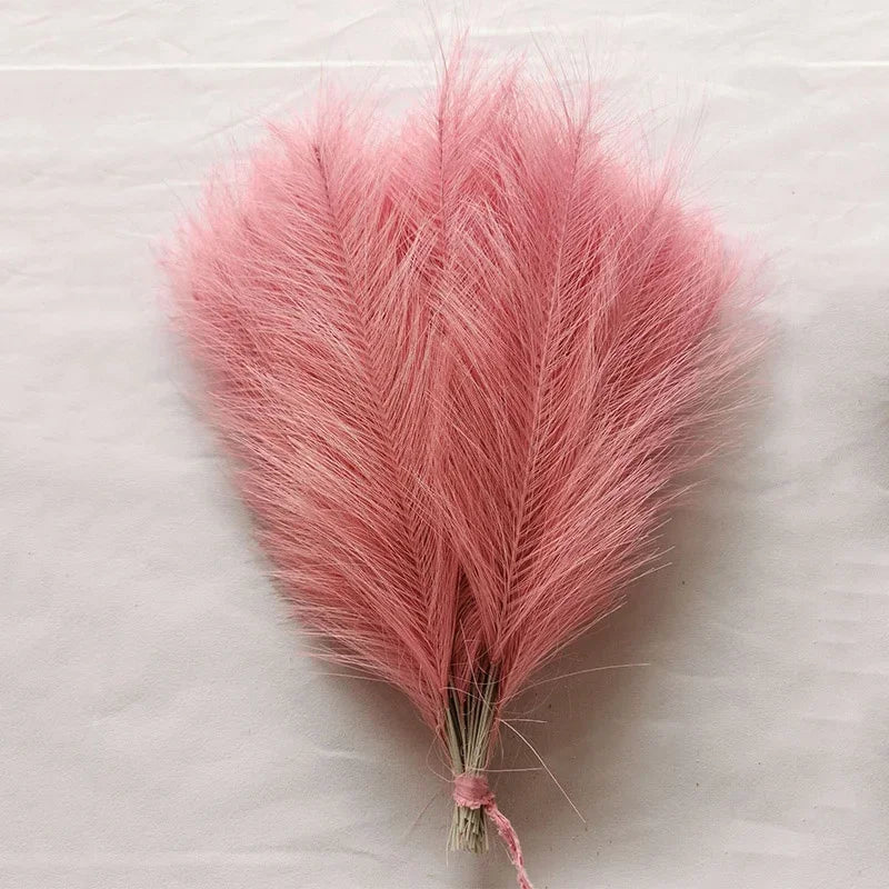 Artificial Pampas Grass Bouquet โ 10PCS Boho Reed Stems for Home Decor, Wedding & DIY Arrangements