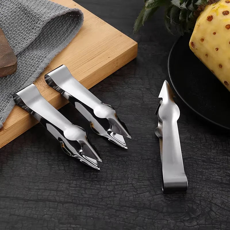 Stainless Steel Fruit Tool Set – Strawberry Huller & Pineapple Corer Slicer for Easy Prep