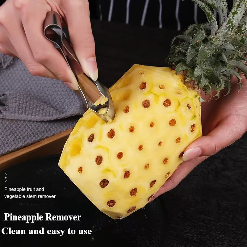 Stainless Steel Fruit Tool Set – Strawberry Huller & Pineapple Corer Slicer for Easy Prep