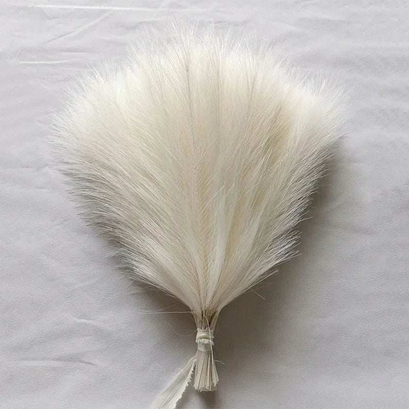 Artificial Pampas Grass Bouquet โ 10PCS Boho Reed Stems for Home Decor, Wedding & DIY Arrangements