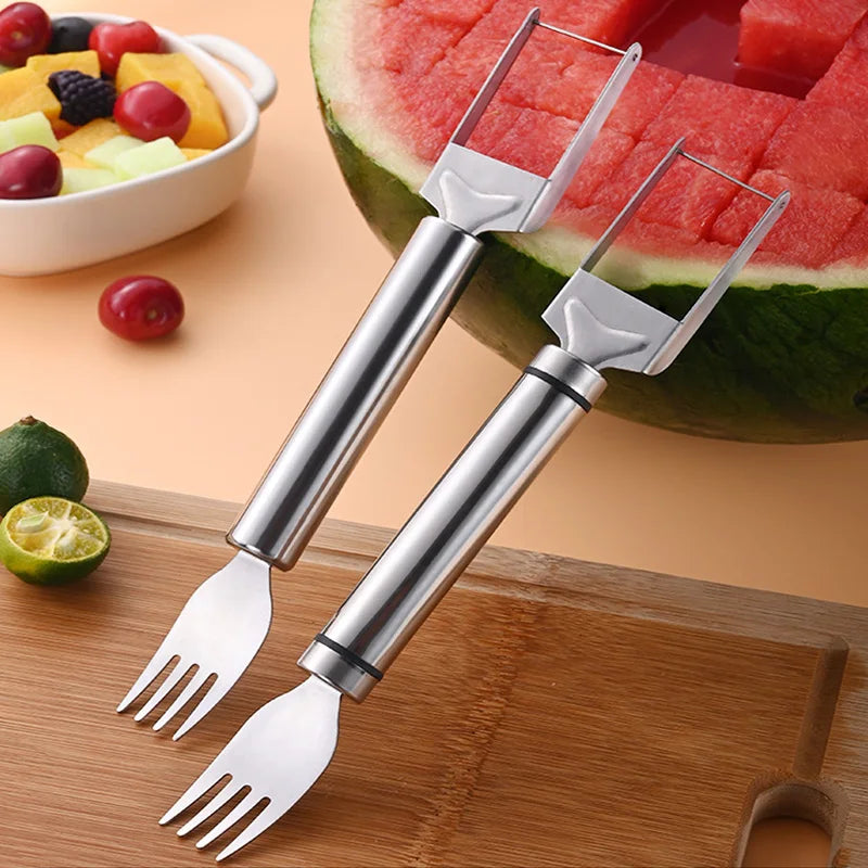 Stainless Steel Windmill Watermelon Cutter – Fruit Slicer & Digger Tool for Easy Salad Prep
