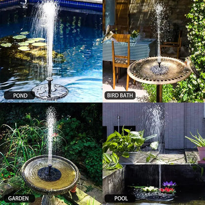 Solar Floating Water Fountain – Garden Bird Bath & Pond Pump for Patio Decor