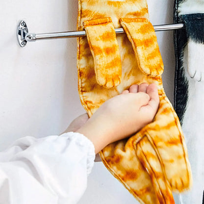 Funny Cat-Shaped Hanging Hand Towels – Soft Microfiber Quick-Dry Towels for Kitchen & Bathroom