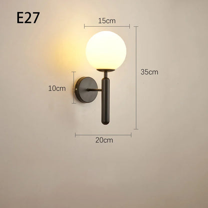 Modern Copper Wall Light – Indoor Bedside & Living Room Lamp for Home Decor