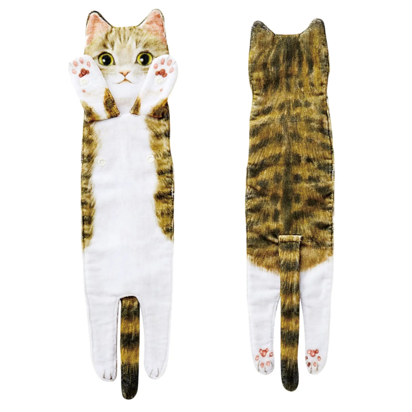 Funny Cat-Shaped Hanging Hand Towels – Soft Microfiber Quick-Dry Towels for Kitchen & Bathroom