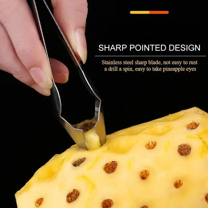 Stainless Steel Fruit Tool Set – Strawberry Huller & Pineapple Corer Slicer for Easy Prep