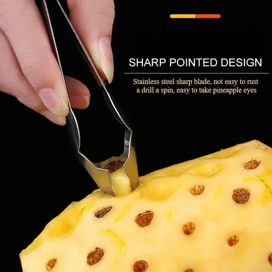 Stainless Steel Fruit Tool Set – Strawberry Huller & Pineapple Corer Slicer for Easy Prep