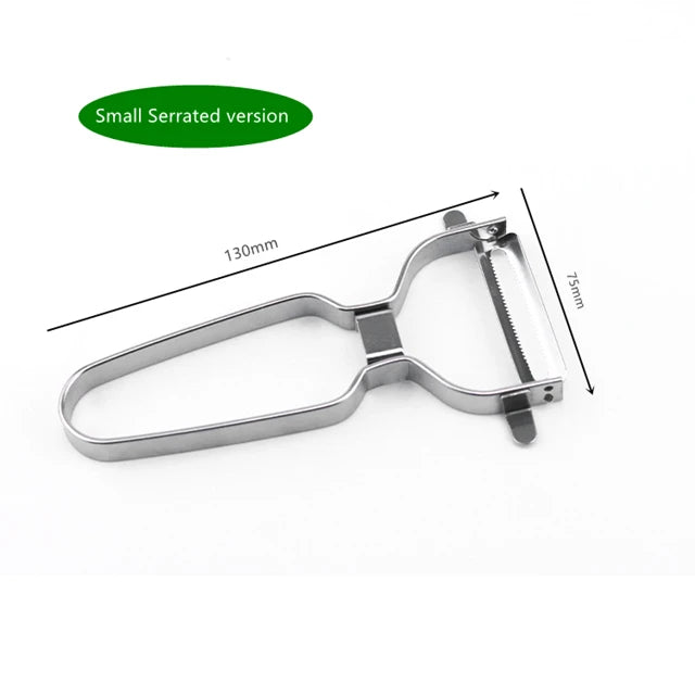 Stainless Steel Wide Mouth Vegetable & Fruit Peeler – Multi-Use Slicer for Cabbage, Salad & Potatoes