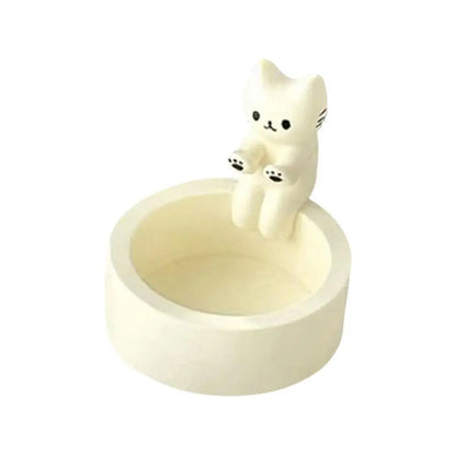 Cute Kitten Candle Holder – Aromatherapy Resin Figurine for Desktop & Home Decor