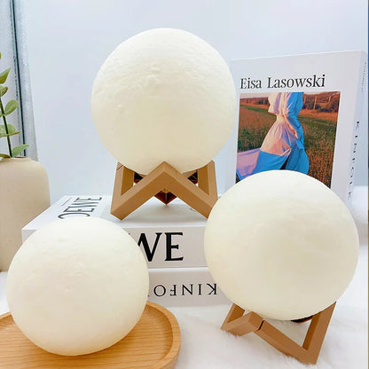 DIY Hand-Painted Moon Night Light – Children's Planet Lamp Kit for Parent-Child Activities & Kindergarten Crafts