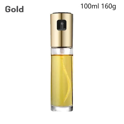 100ml Olive Oil Sprayer Bottle – Glass & Stainless Steel Spray Can for Cooking
