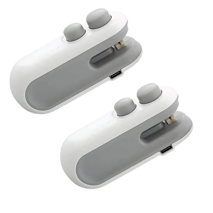 2-in-1 Mini Rechargeable Bag Sealer – Heat Sealer & Cutter with Magnetic Back for Snack Storage