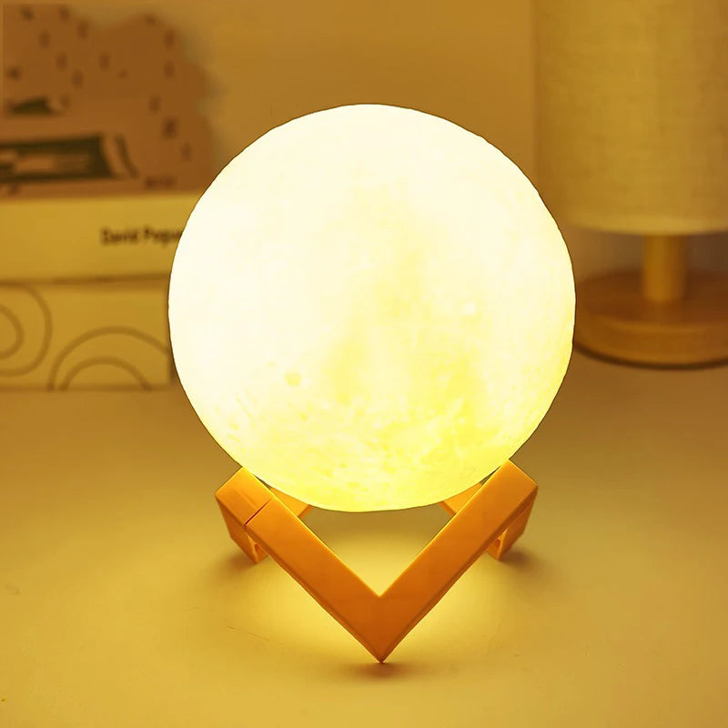 DIY Hand-Painted Moon Night Light – Children's Planet Lamp Kit for Parent-Child Activities & Kindergarten Crafts