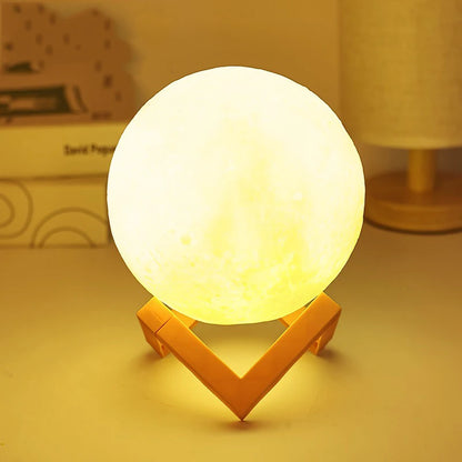 DIY Hand-Painted Moon Night Light – Children's Planet Lamp Kit for Parent-Child Activities & Kindergarten Crafts