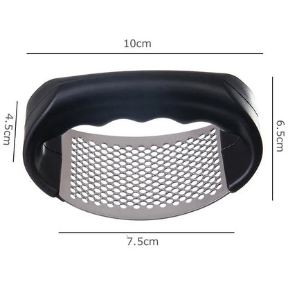 Stainless Steel Garlic Press – Manual Handheld Mincer for Kitchen & Cooking Prep