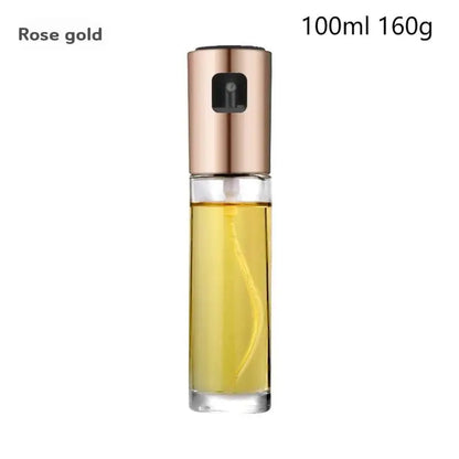 100ml Olive Oil Sprayer Bottle – Glass & Stainless Steel Spray Can for Cooking
