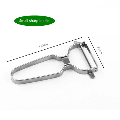 Stainless Steel Wide Mouth Vegetable & Fruit Peeler – Multi-Use Slicer for Cabbage, Salad & Potatoes