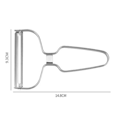 Stainless Steel Wide Mouth Vegetable & Fruit Peeler – Multi-Use Slicer for Cabbage, Salad & Potatoes