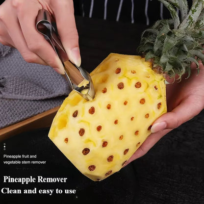 Stainless Steel Fruit Tool Set – Strawberry Huller & Pineapple Corer Slicer for Easy Prep