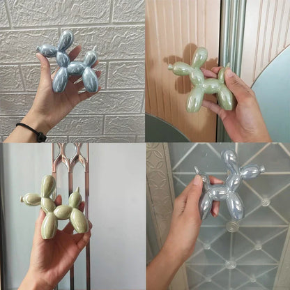 Balloon Dog Ceramic Sculpture – 11cm Abstract Figurine for Home & Office Decor