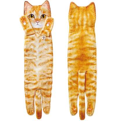 Funny Cat-Shaped Hanging Hand Towels – Soft Microfiber Quick-Dry Towels for Kitchen & Bathroom