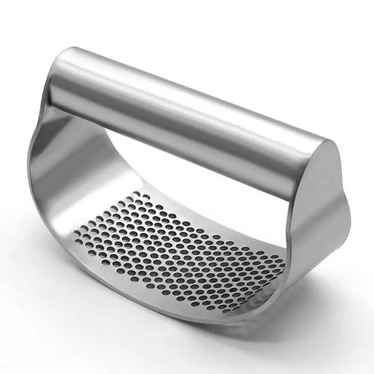 Stainless Steel Garlic Press – Manual Handheld Mincer for Kitchen & Cooking Prep