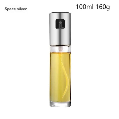 100ml Olive Oil Sprayer Bottle – Glass & Stainless Steel Spray Can for Cooking