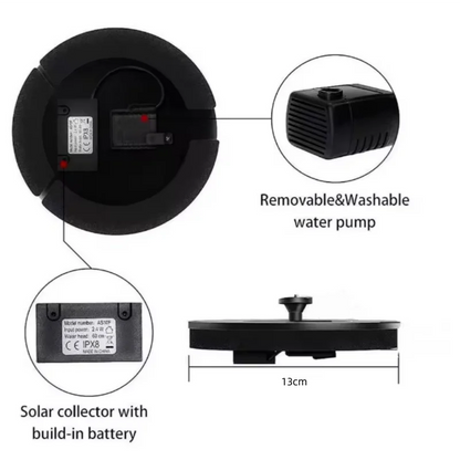 Solar Floating Water Fountain – Garden Bird Bath & Pond Pump for Patio Decor
